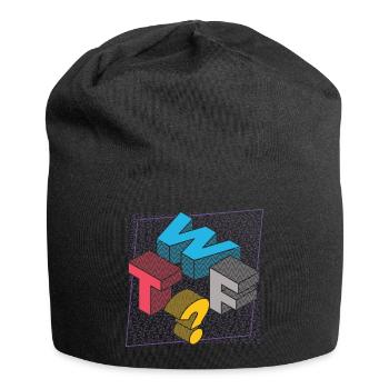 What THE FUCK WTF - Jersey Beanie - black - Front