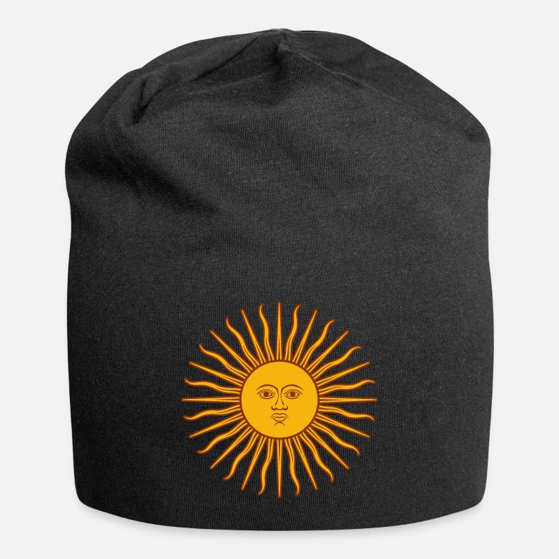 Argentinien - Jersey-Beanie - Schwarz