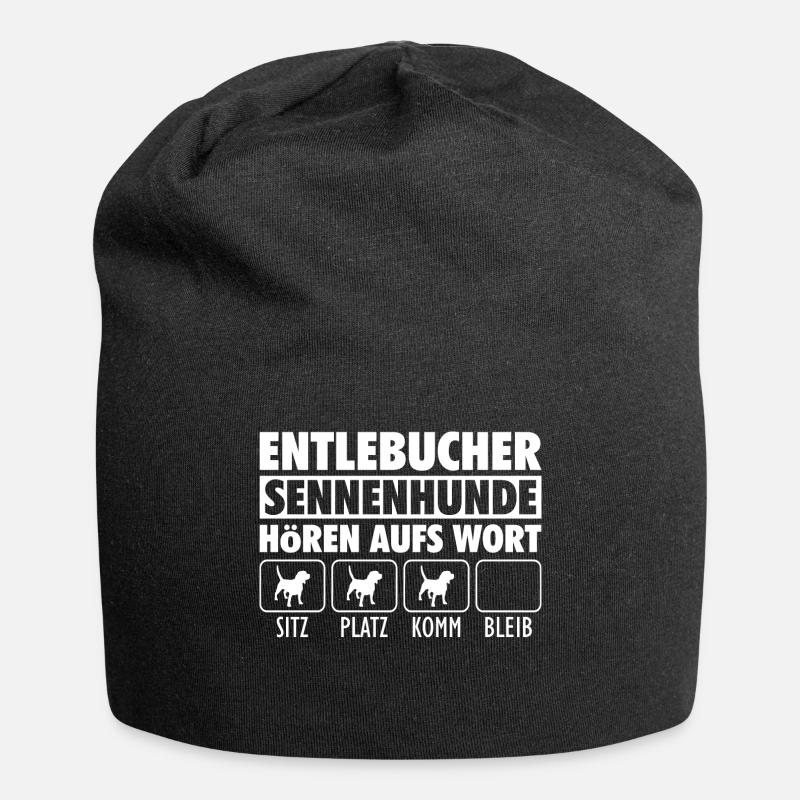 Entlebucher Sennenhund Schweizer Hunderasse - Jersey-Beanie - Schwarz