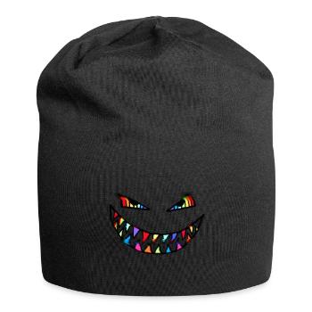 Rainbow Monster Shark Teeth rainbow colors - Jersey Beanie - black - Front