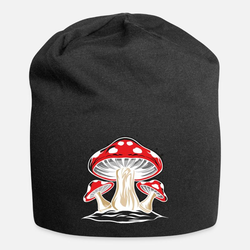Toadstool le champignon le plus célèbre - Bonnet en jersey - noir