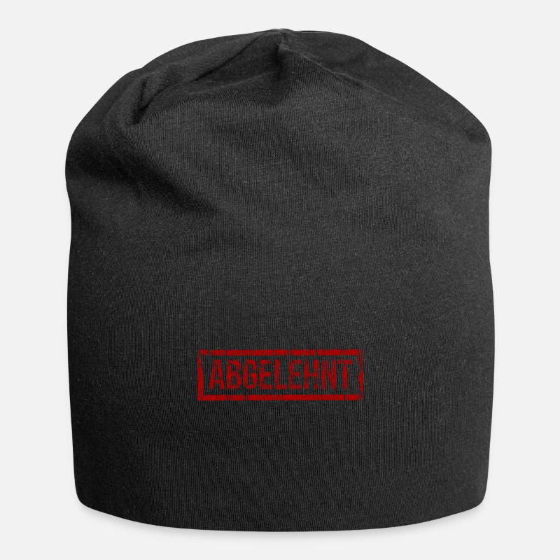 Abgelehnt Stempel - Jersey-Beanie - Schwarz