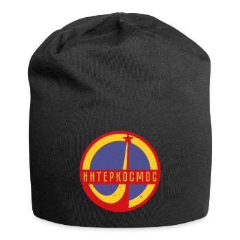 Interkosmos Sputnik Weltraum UdSSR Geschenk - Jersey-Beanie - Schwarz - Vorne
