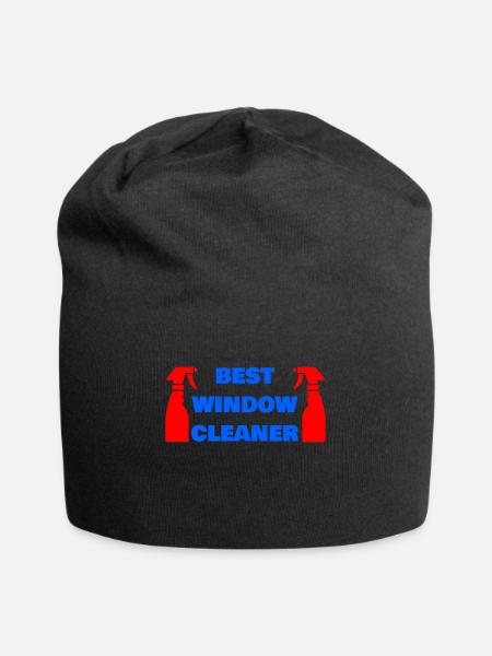 BEST WINDOW CLEANER - Jersey Beanie - black