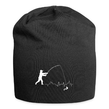 Fisherman Heartbeat - Jersey-Beanie - Schwarz - Vorne