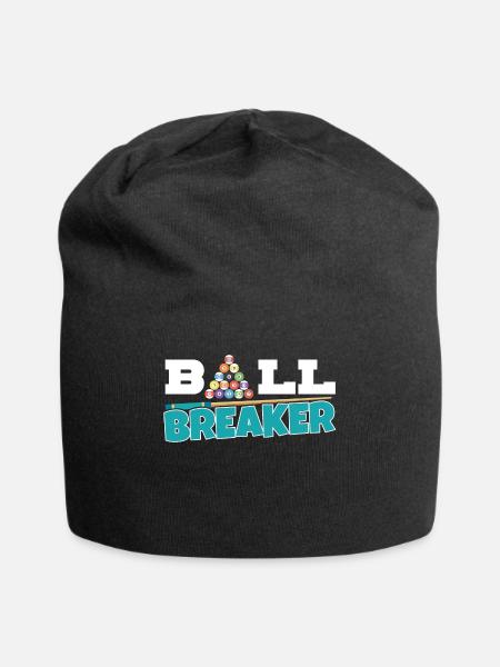 Cooles Ballbreaker Shirt - Billard Pool - Jersey-Beanie - Schwarz