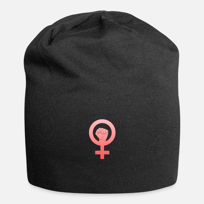 Feminist - Jersey-Beanie - Schwarz