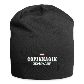 Copenhagen Denmark - Jersey-Beanie - Schwarz - Vorne