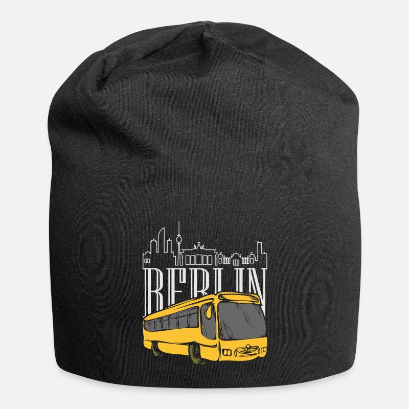 Busfahrer Berlin Geschenkidee - Jersey-Beanie - Schwarz