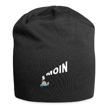 Möwe Moin - Jersey-Beanie - Schwarz - Vorne