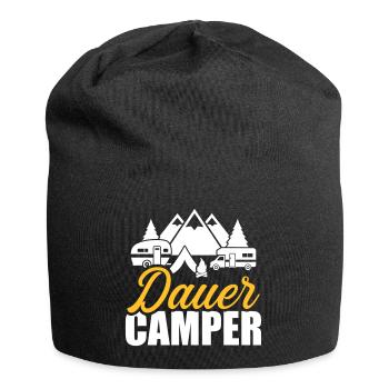 camping - Jersey Beanie - black - Front