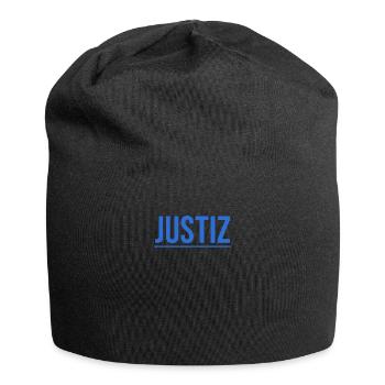 Einfaches dunkles Justiz Shirt Geschenkidee - Jersey-Beanie - Schwarz - Vorne