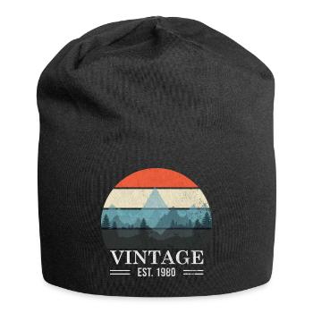 Vintage - Est. 1980 - Rétro - Bonnet en jersey - noir - Devant