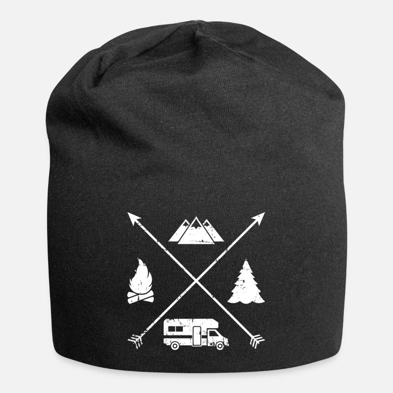 Wohnmobil - Jersey-Beanie - Schwarz