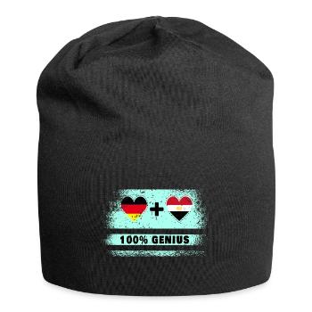 Allemagne et Egypte 100% génial / cadeau - Bonnet en jersey - noir - Devant