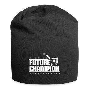 Kickboxen Sport Geschenkidee - Jersey-Beanie - Schwarz - Vorne