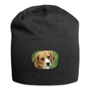 beagle - Jersey-Beanie - Schwarz - Vorne