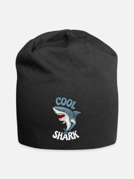 Requins cool animaux marins océan cool requin - Bonnet en jersey - noir