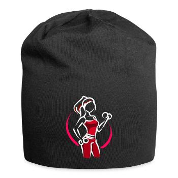 Entraînement d’haltère Gym Gym Sport - Bonnet en jersey - noir - Devant