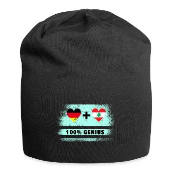 Allemagne et Liban 100 % Genial / Cadeau - Bonnet en jersey - noir - Devant