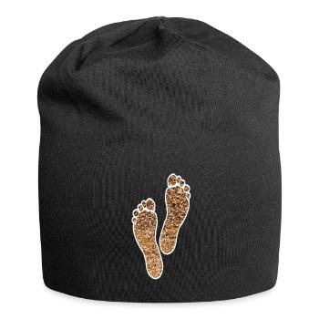 SAND STRAND FÜßE BARFUSS - Jersey-Beanie - Schwarz - Vorne