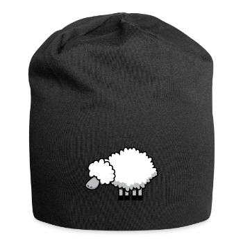 sheep - Jersey Beanie - black - Front
