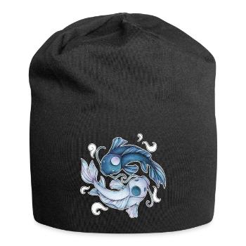 Yin Yang Kois - Ying Koi - Bonnet en jersey - noir - Devant