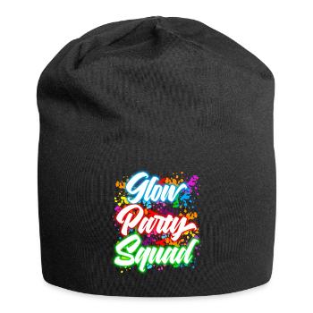 Freundschaft Ziele Glow Party Squad Neon Bright - Jersey-Beanie - Schwarz - Vorne