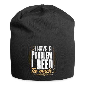 Oboe woodwind instrument - Jersey Beanie - black - Front