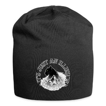 Schwarzer Panther. Es ist nur eine Illusion. - Jersey-Beanie - Schwarz - Vorne