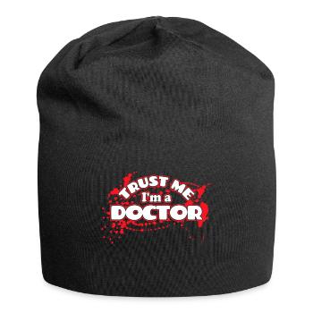 Doctor doctor assistant doctor specialist doctor funny saying - Jersey Beanie - black - Front