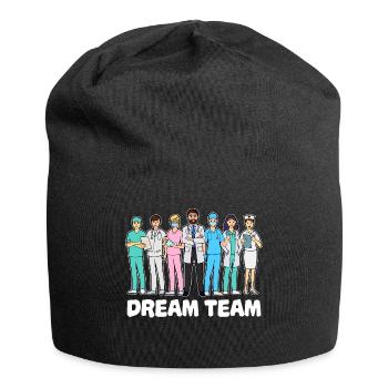 Doctor team assistant doctor doctor specialist nurse - Jersey Beanie - black - Front