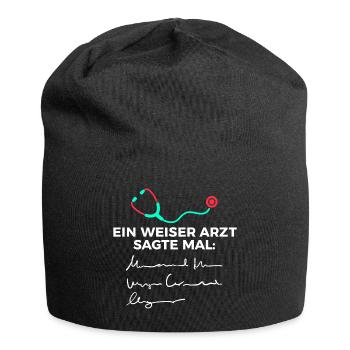 Doctor doctor funny saying specialist doctor assistant doctor - Jersey Beanie - black - Front