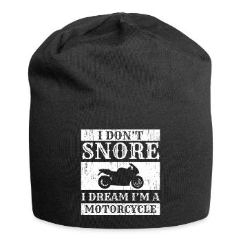 "Ich schnarche nicht, ich träume, ich bin ein - Jersey-Beanie - Schwarz - Vorne