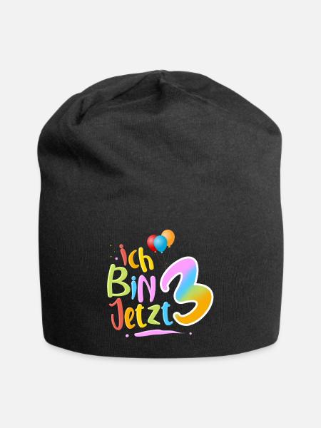 Ich Bin 3 - Jersey-Beanie - Schwarz