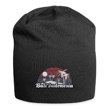 Bali Indonesien Meer Geschenkidee - Jersey-Beanie - Schwarz - Vorne