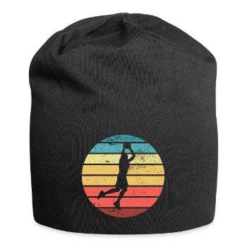 Basket- joueur de basket- joueur de basket - Bonnet en jersey - noir - Devant