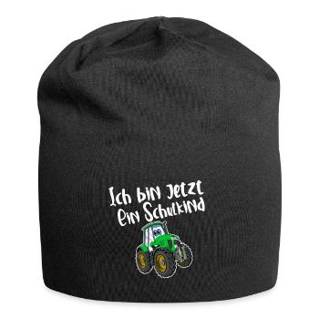 Ich Bin Jetzt Ein Schulkind Traktor - Jersey-Beanie - Schwarz - Vorne