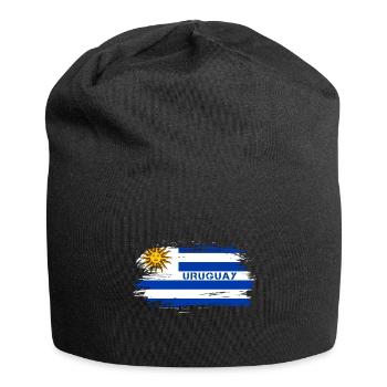 Uruguay flag design / gift idea - Jersey Beanie - black - Front