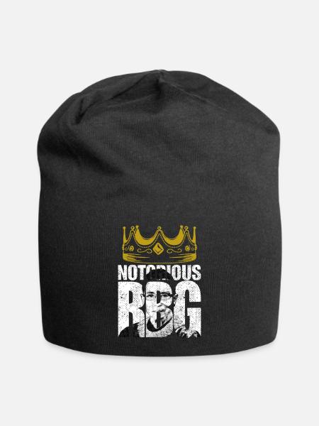 Notorisch RGB Ruth Bader Ginsburg Richterin - Jersey-Beanie - Schwarz