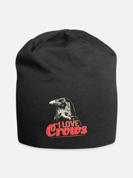Krähe Seele Vogel - Jersey-Beanie - Schwarz