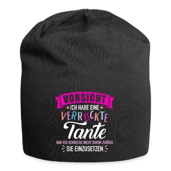 Tante - Jersey-Beanie - Schwarz - Vorne