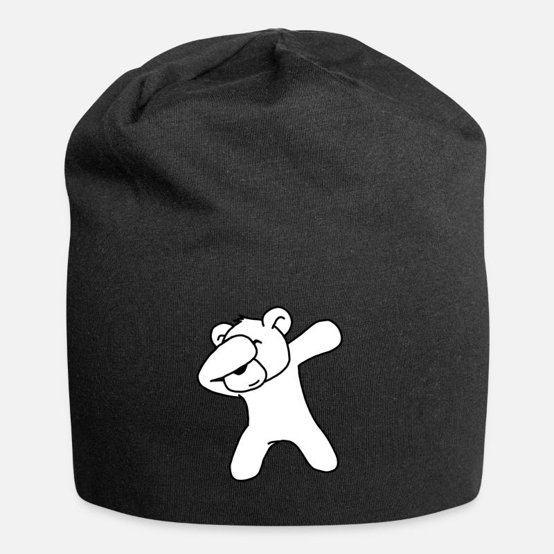 Ours polaire - Bonnet en jersey - noir
