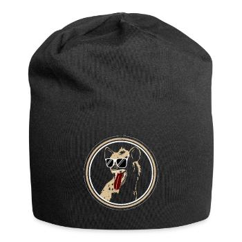 Hyäne Tier - Jersey-Beanie - Schwarz - Vorne
