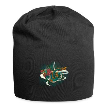 Drachen Japan - Jersey-Beanie - Schwarz - Vorne