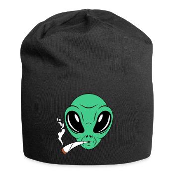 Fumeur étranger - Bonnet en jersey - noir - Devant