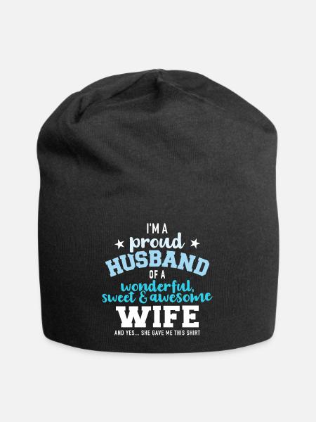 Ehemann - Jersey-Beanie - Schwarz