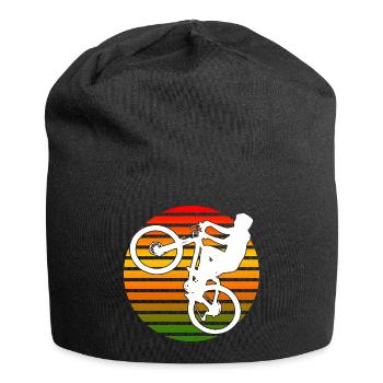 Wheelie wheel cycling gift - Jersey Beanie - black - Front