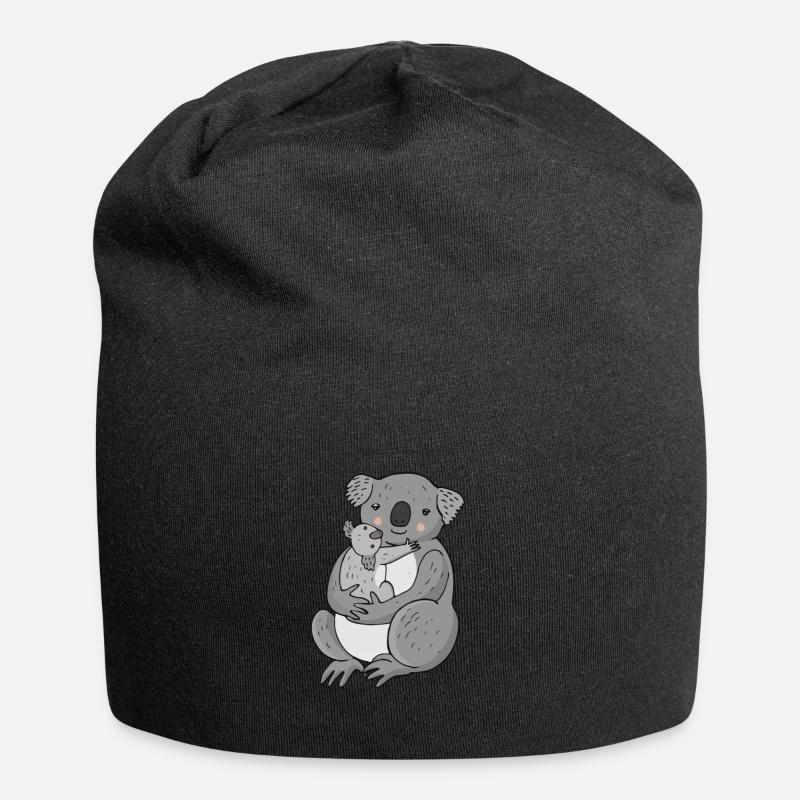 Koala mignon avec bébé koala! - Bonnet en jersey - noir