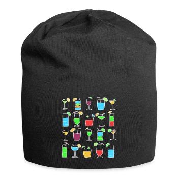 Cocktails Long Drink Relax Vacation Vacation Party - Bonnet en jersey - noir - Devant